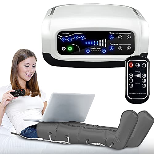 GRIDINLUX | Equipo completo de Presoterapia AirPress FUTURE | Accesorios para Brazos, Piernas, Glúteos y Abdomen | Mando a Distancia con 3 Programas secuenciales | Fácil Manejo | Eficacia Profesional