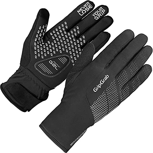 GripGrab Guantes de Ciclismo Ride Impermeables Térmicos de Invierno Cortavientos Acolchados Táctiles con Forro Polar