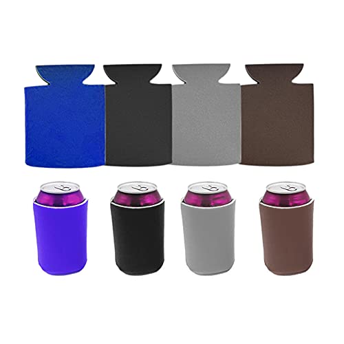 GSDGV Fundas para latas, fundas para latas de cerveza, fundas de neopreno para latas, funda para latas de cerveza, juego de enfriador portátil para cerveza (gris, tamaño: 50 piezas)