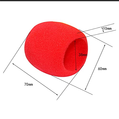 Gsrhzd 10 piezas de colores Cubierta de Espuma de Micrófono, Parabrisas para Micrófono, Haga que el micrófono sea resistente al polvo, a las caídas y al viento (10 colores)