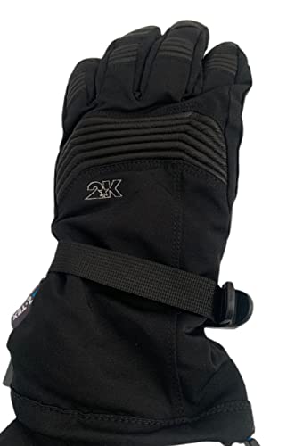 Guantes 2K para Nieve, Esquí, Snowboard, Manoplas Unisex de Invierno, Montaña - Color Negro (M)