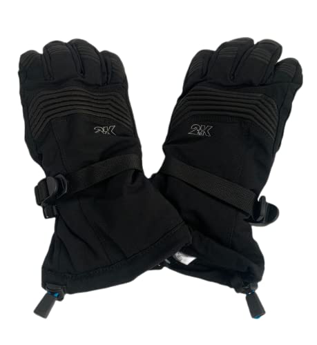 Guantes 2K para Nieve, Esquí, Snowboard, Manoplas Unisex de Invierno, Montaña - Color Negro (M)