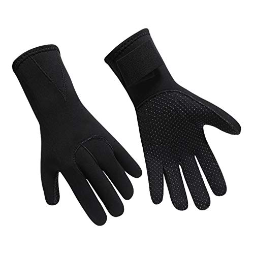 Guantes de neopreno de alta elasticidad, 3 mm, antideslizantes, para bucear, surf, natación, esnórquel, navegación, kayak, piragüismo, guantes térmicos para adultos y jóvenes