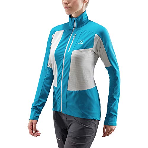 Haglöfs L.I.M Rock Mid Jacket Capa Media, Mujer, Stone Grey/Mosaic Blue, M