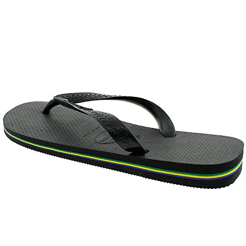 Havaianas Brasil, Chanclas, para Unisex adulto, Negro, 39/40 EU