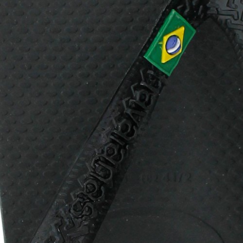 Havaianas Brasil, Chanclas, para Unisex adulto, Negro, 39/40 EU