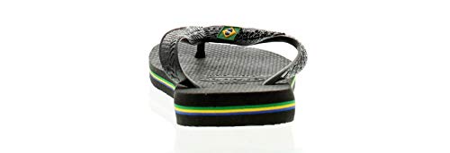 Havaianas Brasil, Chanclas, para Unisex adulto, Negro, 45/46 EU