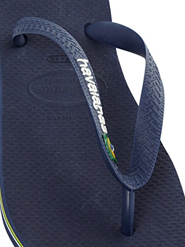 Havaianas Brasil Logo, Chanclas, para Unisex adulto, Azul Marino, 41/42 EU