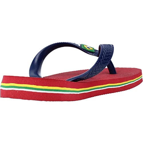 Havaianas Brasil Logo, Chanclas, para Unisex adulto, Rojo, 37/38 EU