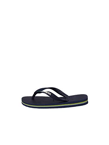 Havaianas Brasil Logo, Chanclas, para Unisex bebé, Azul Marino, 23/24 EU