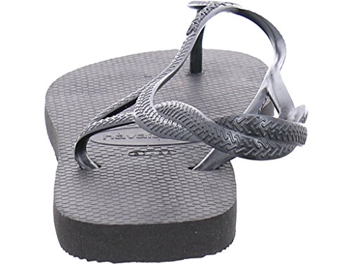 Havaianas Luna, Sandalias, para Mujer, Negro, 39/40 EU