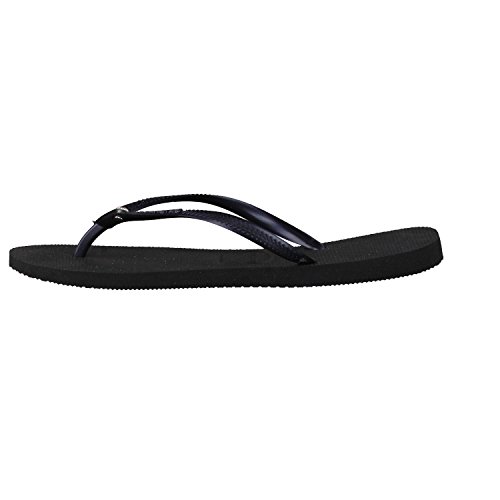 Havaianas Slim Crystal Glamour Swarovski, Chanclas, para Mujer, Negro, 37/38 EU