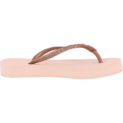 Havaianas Slim Flatform Glitter Rosa (Ballet Rose) Caucho 39/40 EU