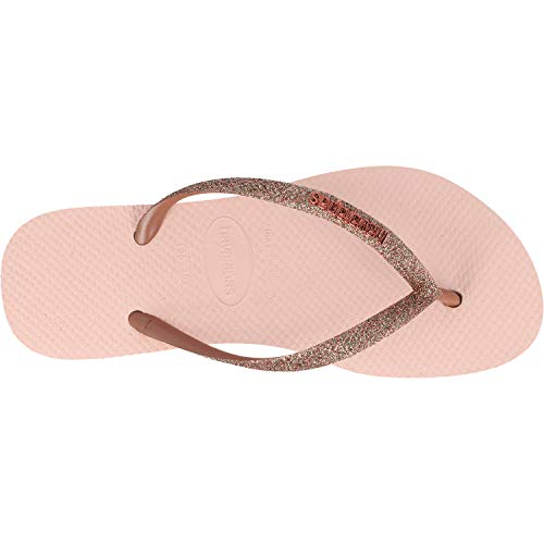 Havaianas Slim Flatform Glitter Rosa (Ballet Rose) Caucho 39/40 EU