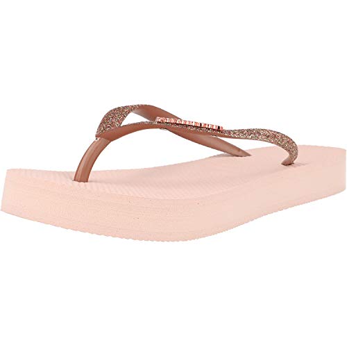 Havaianas Slim Flatform Glitter Rosa (Ballet Rose) Caucho 39/40 EU