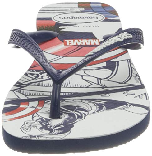 Havaianas Top Marvel, Chanclas, para Unisex adulto, Navy / Amarilla / Blanco, 41/42 EU