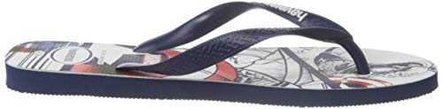 Havaianas Top Marvel, Chanclas, para Unisex adulto, Navy / Amarilla / Blanco, 41/42 EU