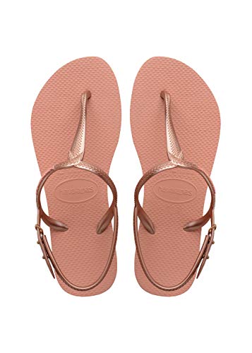 Havaianas Twist, Sandalias con Tira Vertical para Mujer, Rosa (Silk Rose 0082), 35/36 EU