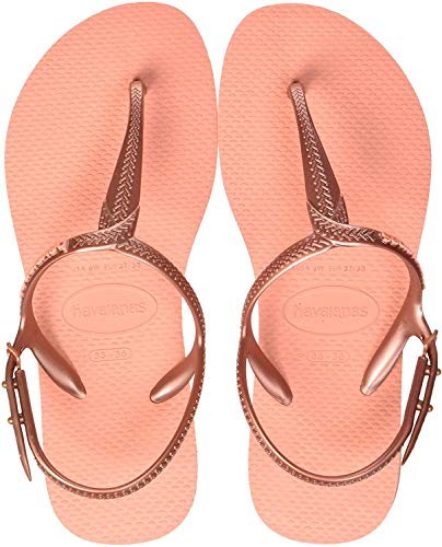 Havaianas Twist, Sandalias con Tira Vertical para Mujer, Rosa (Silk Rose 0082), 35/36 EU