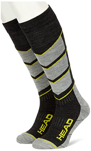 Head Ski Performance Kneehigh Sock Calcetines de esquí, Black Combo, 35 Regular Unisex Adulto