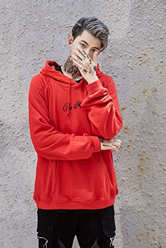 heekpek Hombre Sudadera con Capucha Deportiva Manga Larga Camisa Hood Sudadera de Forro Polar Otoño Invierno Suéter Hoodie Unisex Pullover Adolescente