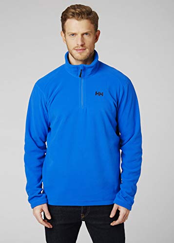 Helly Hansen Daybreaker 1/2 Zip Fleece Jersey de Forro Polar, Hombre, Azul (Electric Blue), L