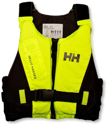 Helly Hansen Rider Vest Chaleco de Ayuda a la flotabilidad, Unisex Adulto, Negro/Amarillo, 50/60