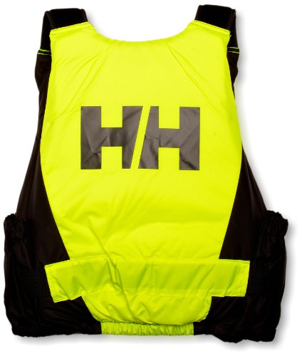 Helly Hansen Rider Vest Chaleco de Ayuda a la flotabilidad, Unisex Adulto, Negro/Amarillo, 90+