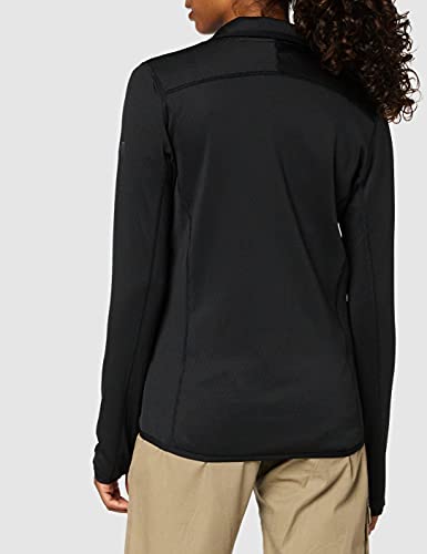 Helly Hansen Vertex Stretch Fabric Quick Dry Chaqueta con Cremallera Completa, Mujer, Negro, XL