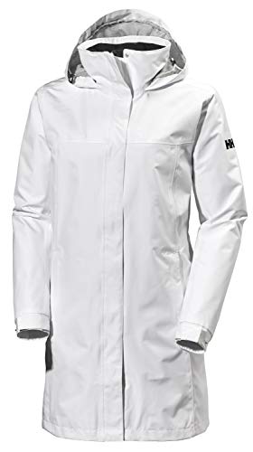 Helly Hansen W Aden Long Coat Jacket, Mujer, Blanco, M