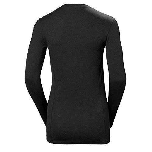 Helly Hansen W HH LIFA Crew LS Baselayer, Mujer, Negro, L