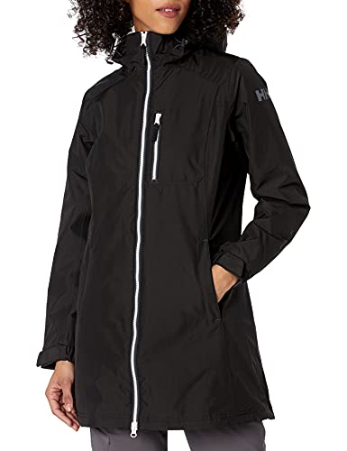 Helly Hansen W Long Belfast Chaqueta, Mujer, Negro (Black), XS