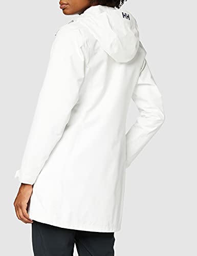 Helly Hansen W Long Belfast Jacket, Mujer, White, M