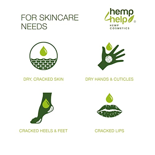 HEMP4HELP®️Crema reparadora de la piel de cáñamo universal-Alivio de la dermatitis y la psoriasis-Con cúrcuma, pantenol, cera de abeja y aceite de oliva-Para todo tipo de pieles y libre de parabenos