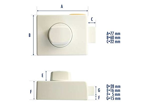 HeoSolution 1958 W Hatch/Puerta Caravana, Color Blanco