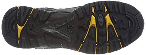 Hi-Tec Sierra V-Lite FASTHIKE WP, Zapatillas para Caminar Hombre, Acero al carbón, Gris, Dorado, Negro, 40 EU