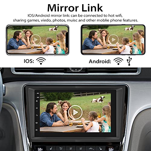 Hikity Android Radio de Coche Bluetooth para Opel Astra Autoradio GPS WiFi con 7" Pantalla Táctil Estéreo del Coche con FM USB Enlace Espejo + Cámara Visión Trasera