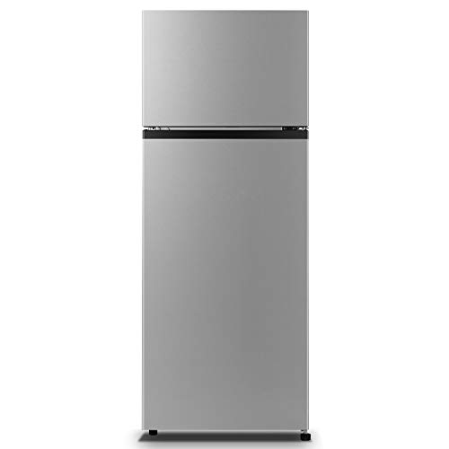 Hisense RT267D4ADF - Refrigerador de doble puerta - Libre Instalación - Modelo 2021 - Capacidad 205 litros - Color gris