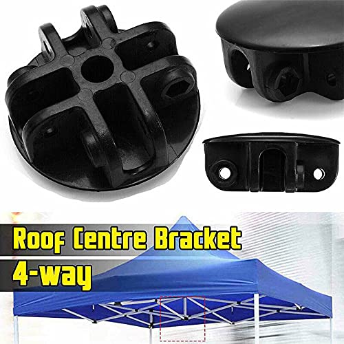 Hjinyu Sporte Central de Techo de 4 Vías de Repuesto para Toldo Way Roof Centre Bracket Piezas de Repuesto para Tienda de Campaña Conector Compatible