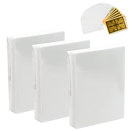 HJZZLX - 300 Fundas para Cartas Estándar, 66x91mm Fundas para Cartas Pokémon de Comercio Transparente,Ser aplicable Carta mágica, MTG, Yu-Gi-Oh, Dropmix