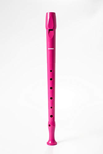 Hohner flauta melody line b9508 rosa + Santoro gorjuss funda flauta, monedero unisex infantil, rosa, 2x10x37 cm (w x h x l)