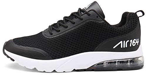 Hombre Aire Zapatillas Trail Running Mujer Deportivas para Caminando Transpirable Antideslizante Sneakers Ser 2 Negro 42 EU