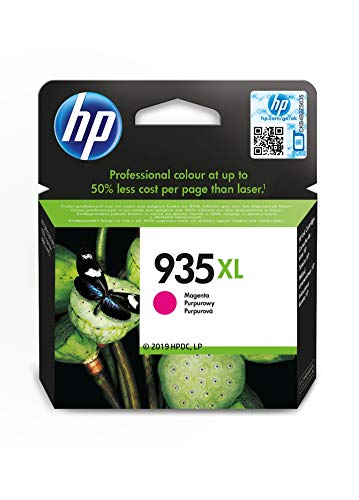 HP 935XL C2P25AE, Magenta, Cartucho de Tinta de Alta Capacidad Original, Compatible con impresoras de inyección de tinta HP OfficeJet 6820; HP OfficeJet Pro 6230, 6830