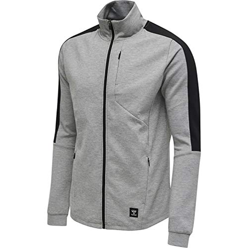 hummel Chaqueta Hmltropper Zip Jacket, Gris, Medium para Hombre