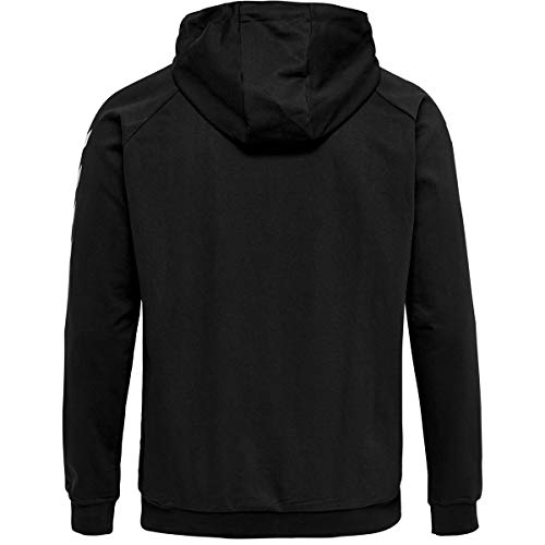 hummel Go - Sudadera con Capucha y Cremallera para Hombre, Hombre, Sudadera con Capucha, 204230-2001, Negro , Large