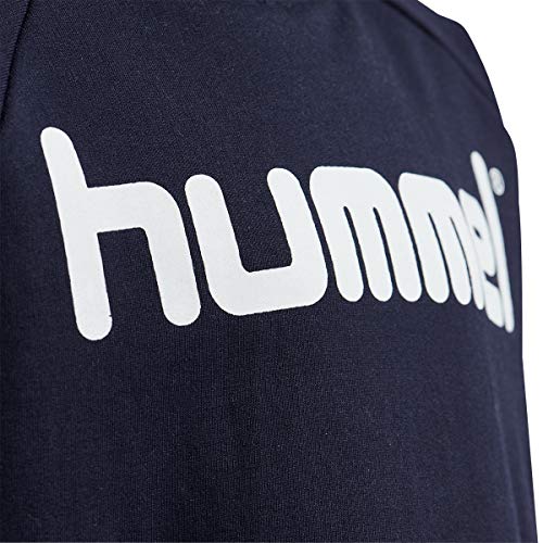 hummel HMLGO Kids Cotton Logo Hoodie Sudadera con Capucha, marine, 164