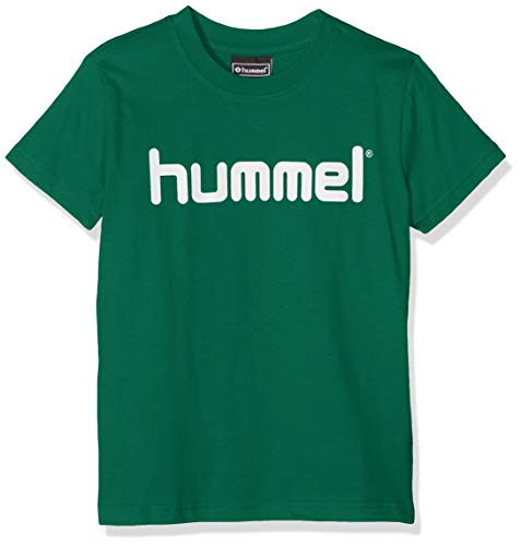 hummel Hmlgo Logo Camiseta, Unisex niños, Verde Oscuro (Evergreen), 152