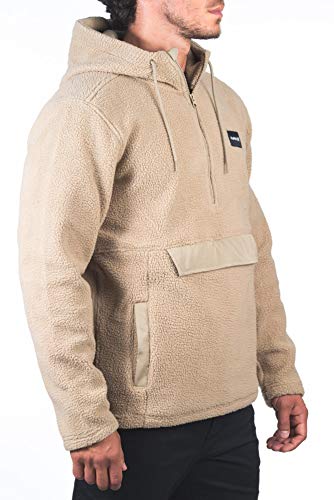 Hurley M Anorak Sherpa Fleece Sudadera Khaki, L