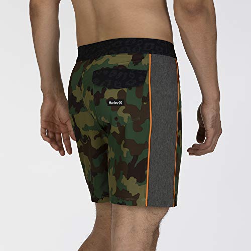 Hurley M Phtm Fastlane Woodland Bdst Bañador, Hombre, Cargo Khaki, 33