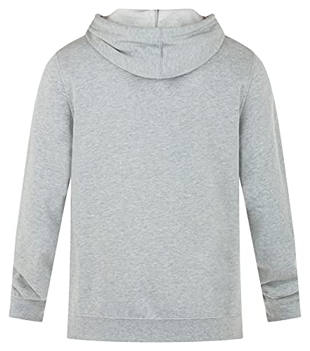 Hurley One and Only - Sudadera con Capucha para Hombre, One and Only - Sudadera con Capucha para Verano, S, Gris Heather/Coastal Blue